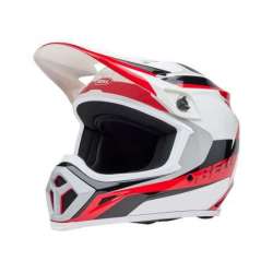 Casque Cross BELL MX-9 Mips - Rift Gloss Red/White