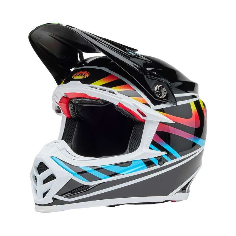 Casque Cross BELL Moto-9S Flex - Drift Gloss Black Multi