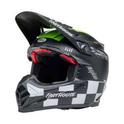 Casque Cross BELL Moto-9S Flex - Fasthouse Smoke Bomb Matte Gloss Black/HiViz Yellow
