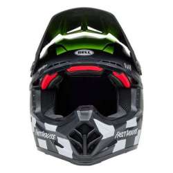 Cross Helm BELL Moto-9S Flex - Fasthouse Smoke Bomb Matte Gloss Black/HiViz Yellow