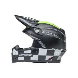 Casque Cross BELL Moto-9S Flex - Fasthouse Smoke Bomb Matte Gloss Black/HiViz Yellow