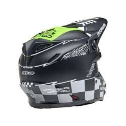 Cross Helm BELL Moto-9S Flex - Fasthouse Smoke Bomb Matte Gloss Black/HiViz Yellow