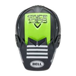 Casque Cross BELL Moto-9S Flex - Fasthouse Smoke Bomb Matte Gloss Black/HiViz Yellow