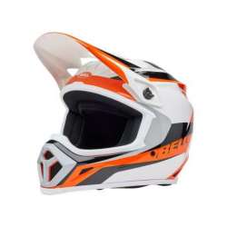 Casque Cross BELL MX-9 Mips - Rift Gloss Orange/White