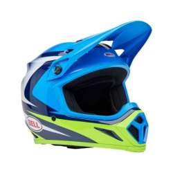 Casque Cross BELL MX-9 Mips - Jackal Gloss Blue/Hi-Viz Yellow