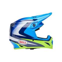 Casque Cross BELL MX-9 Mips - Jackal Gloss Blue/Hi-Viz Yellow