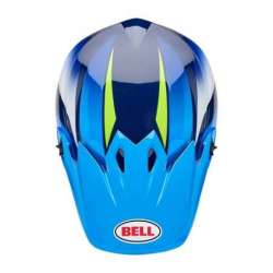 Casque Cross BELL MX-9 Mips - Jackal Gloss Blue/Hi-Viz Yellow