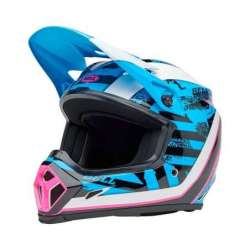 Casque Cross BELL MX-9 Mips - Breakdance Gloss Blue/Pink
