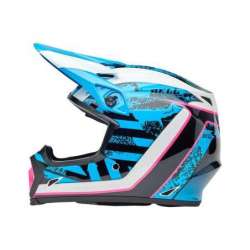 Cross-Helm BELL MX-9 Mips - Breakdance Gloss Blue/Pink
