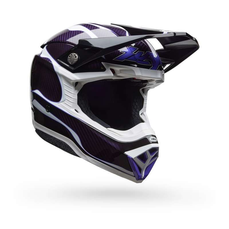 Cross-Helm BELL Moto-10 Spherical - Slayco 25 Gloss Black/White