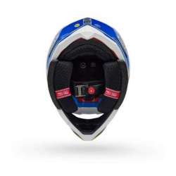 Helm Cross BELL Moto-10 Spherical - Pro Circuit 25 Gloss Blue/White