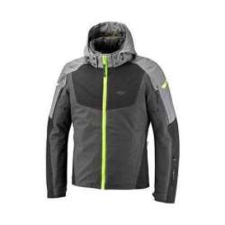 Veste IXON BURNING Textile Gris Noir Jaune vif
