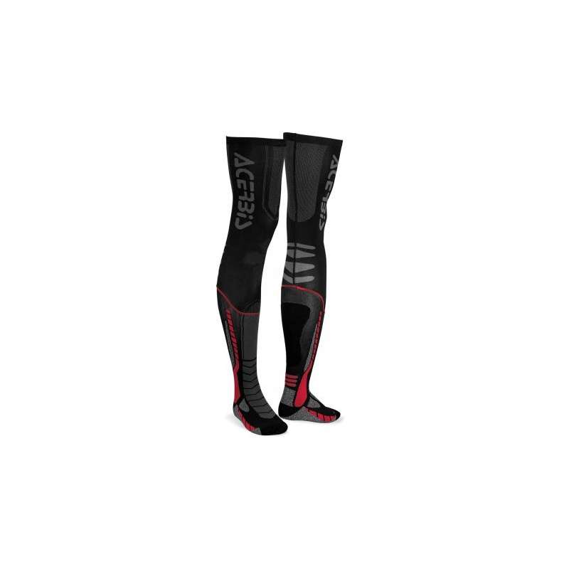 Acerbis X-Leg Socks Noir/Rouge