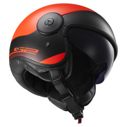 Casque Jet LS2 OF597 Cabrio Via - orange
